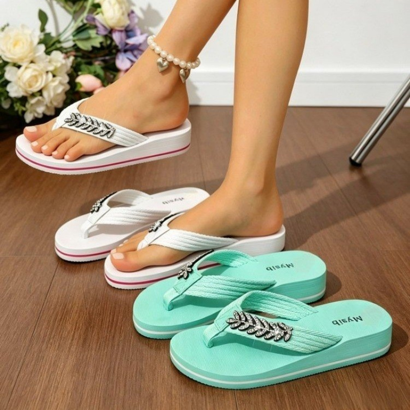 Women Shoes Japan - Flat-soled flip-flops, new summer model with