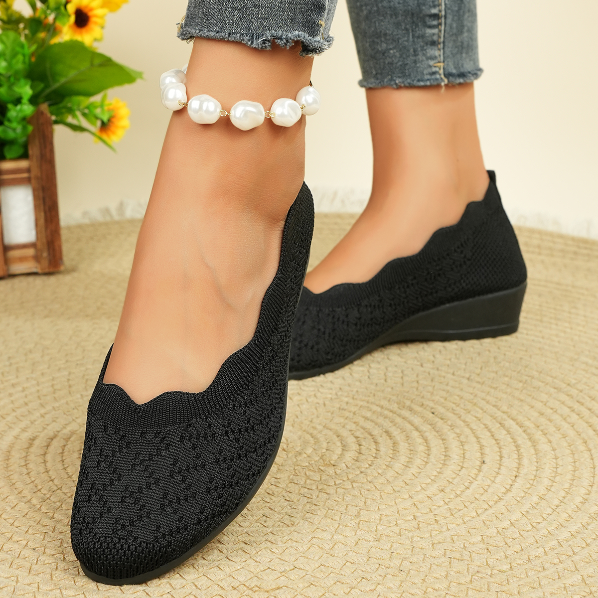 Women's Breathable Knit Flats  - Women'S Shoes Toms ulasan dan harga