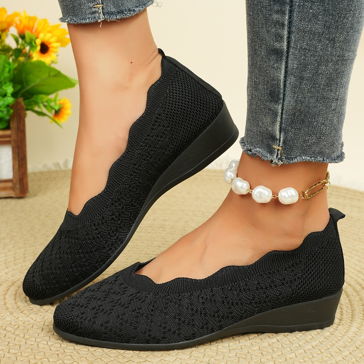 Women's Breathable Knit Flats  - Women'S Shoes Toms ulasan dan harga