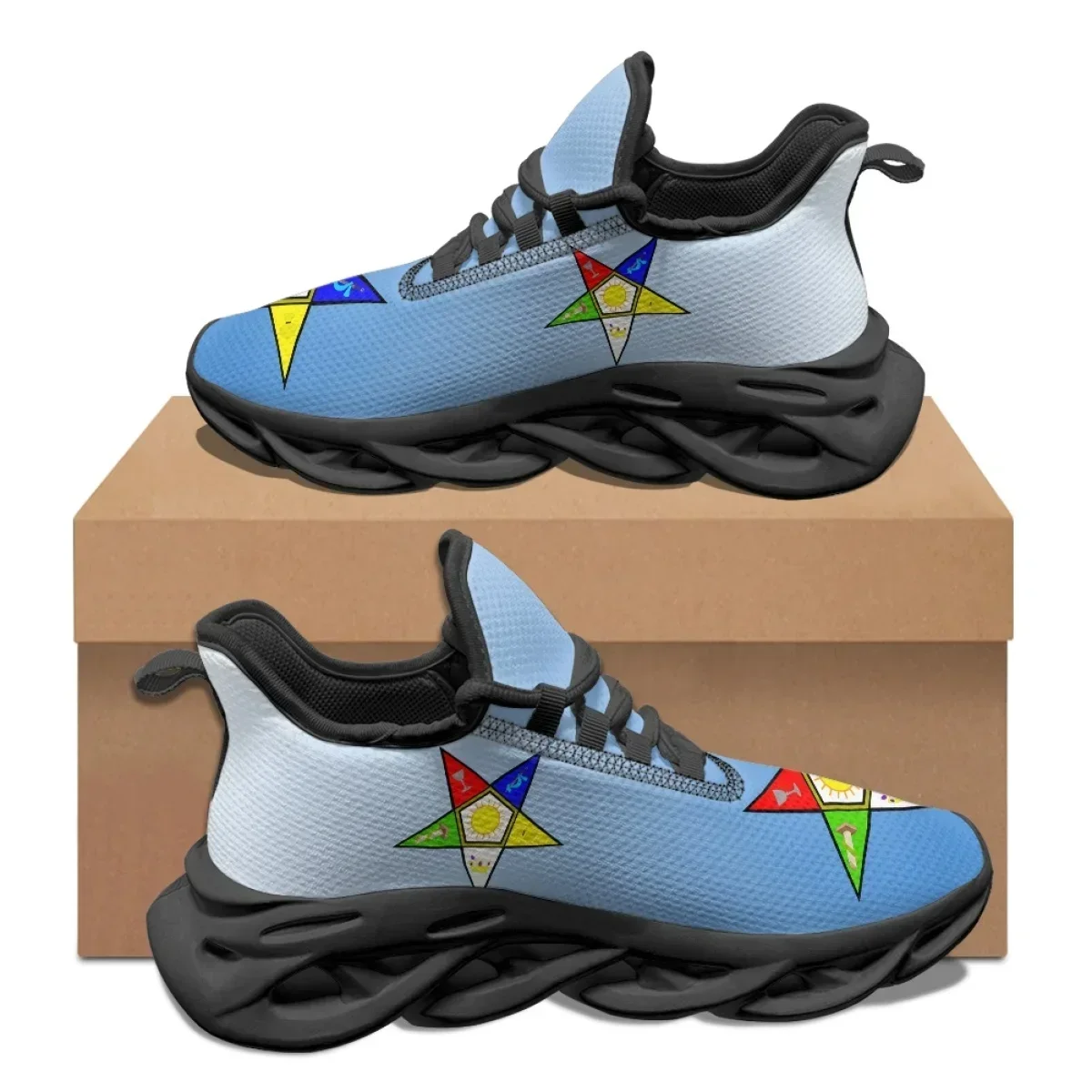 Sky Blue Pentagram OES Pattern - Women'S Shoes For Tennis ulasan dan harga