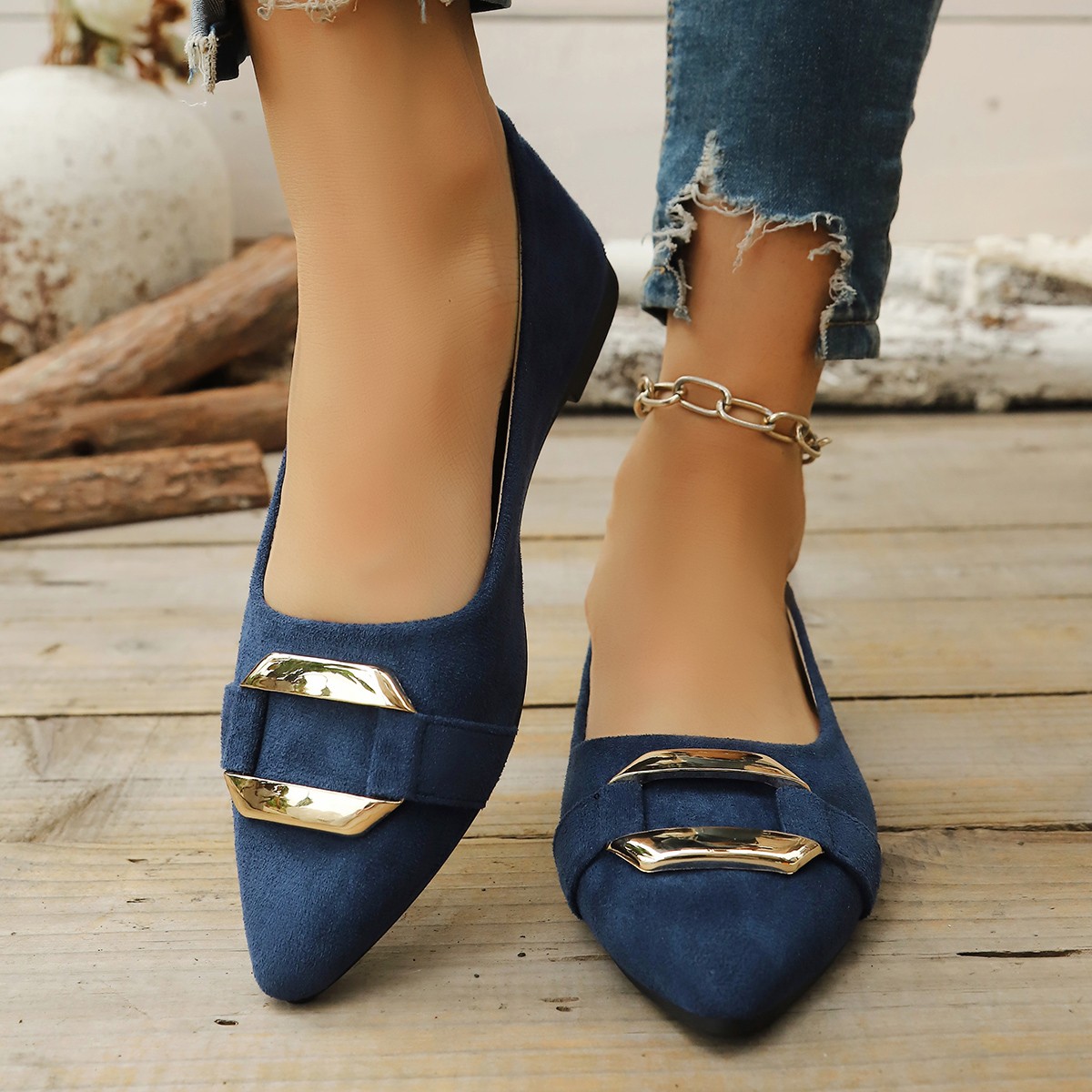 Spring and Autumn Elegant Poin - Women'S Shoes Toms ulasan dan harga