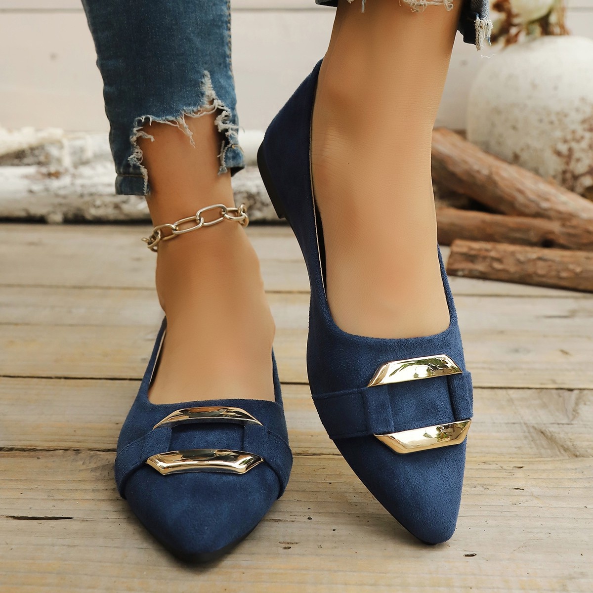 Spring and Autumn Elegant Poin - Women'S Shoes Toms ulasan dan harga