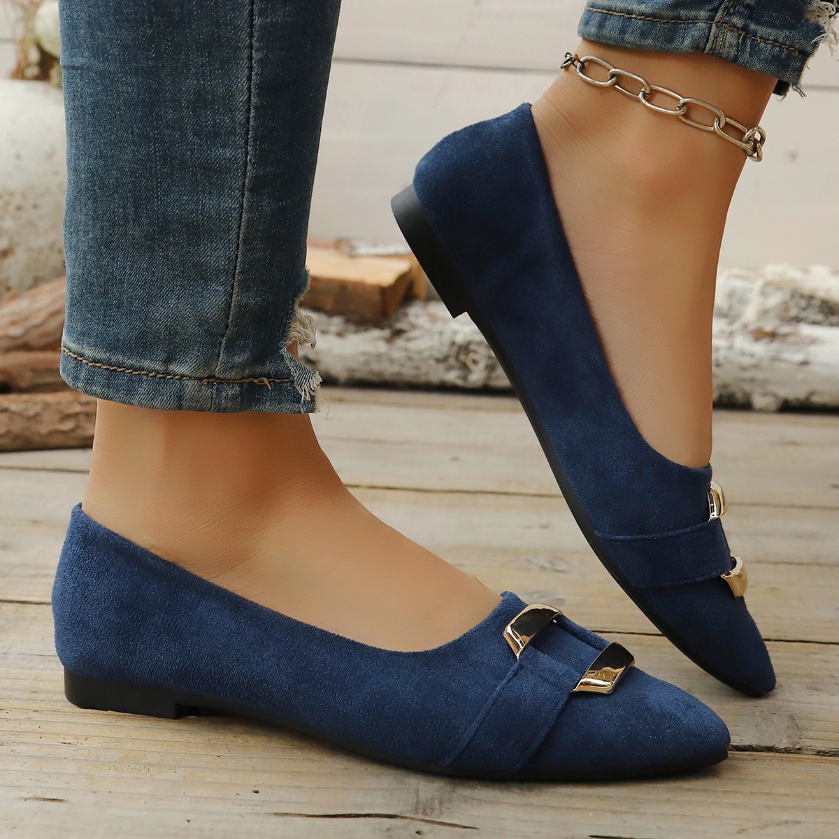 Spring and Autumn Elegant Poin - Women'S Shoes Toms ulasan dan harga