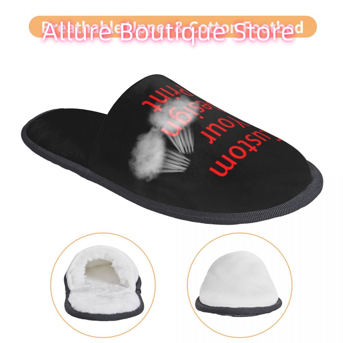 Custom Your Design Guest Slipp - Women Shoes Logo ulasan dan harga