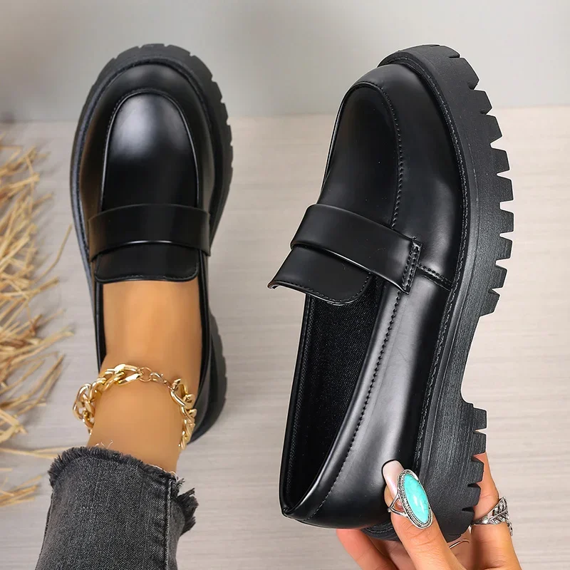 Plus Size 35-43 Black Pu Leath - Women Shoes Japan ulasan dan harga