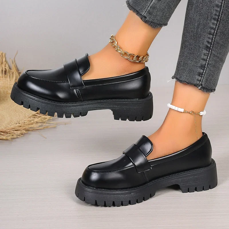 Plus Size 35-43 Black Pu Leath - Women Shoes Japan ulasan dan harga