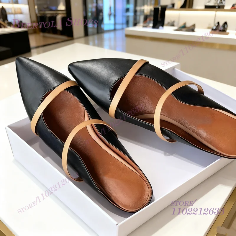 Flat Mules Half Round Pointed  - Pointed Toe Flat ulasan dan harga
