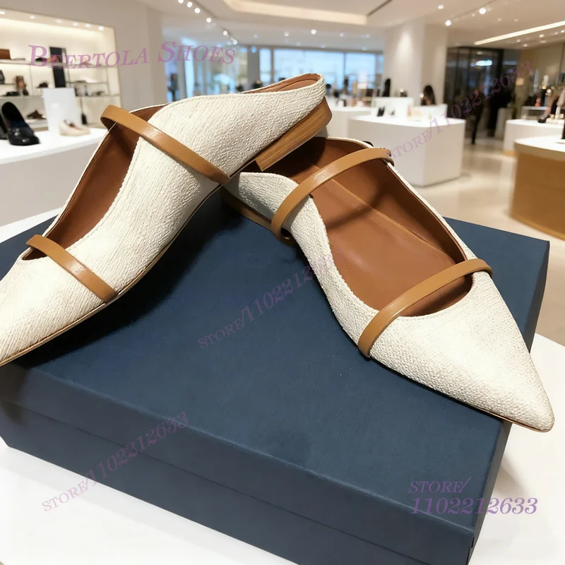 Flat Mules Half Round Pointed  - Pointed Toe Flat ulasan dan harga
