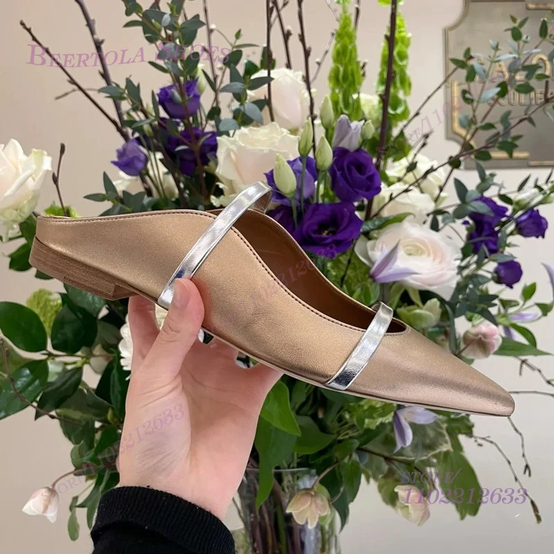 Flat Mules Half Round Pointed  - Pointed Toe Flat ulasan dan harga