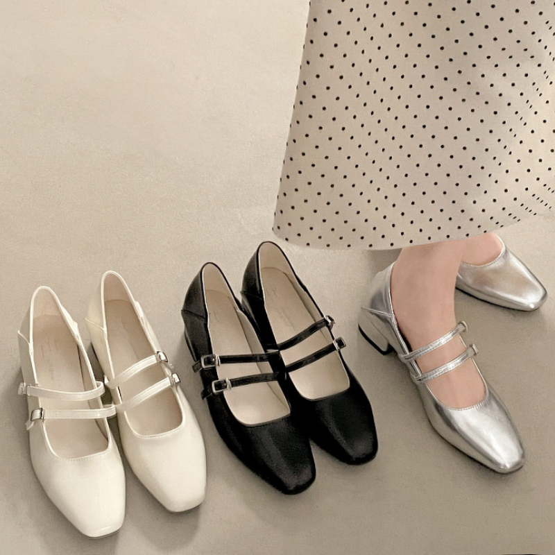 Square Toe Low Heel Women Silv - Women'S Shoes Toms ulasan dan harga