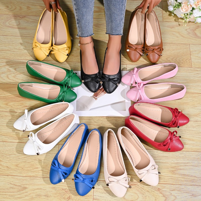 Bow Shallow Mouth Soft Sole Co - Women'S Shoes Toms ulasan dan harga