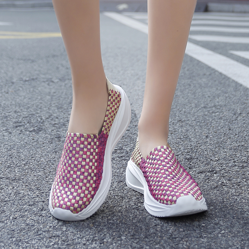 Women Woven Shoes Loafers Plat - Loafer Flat Women ulasan dan harga