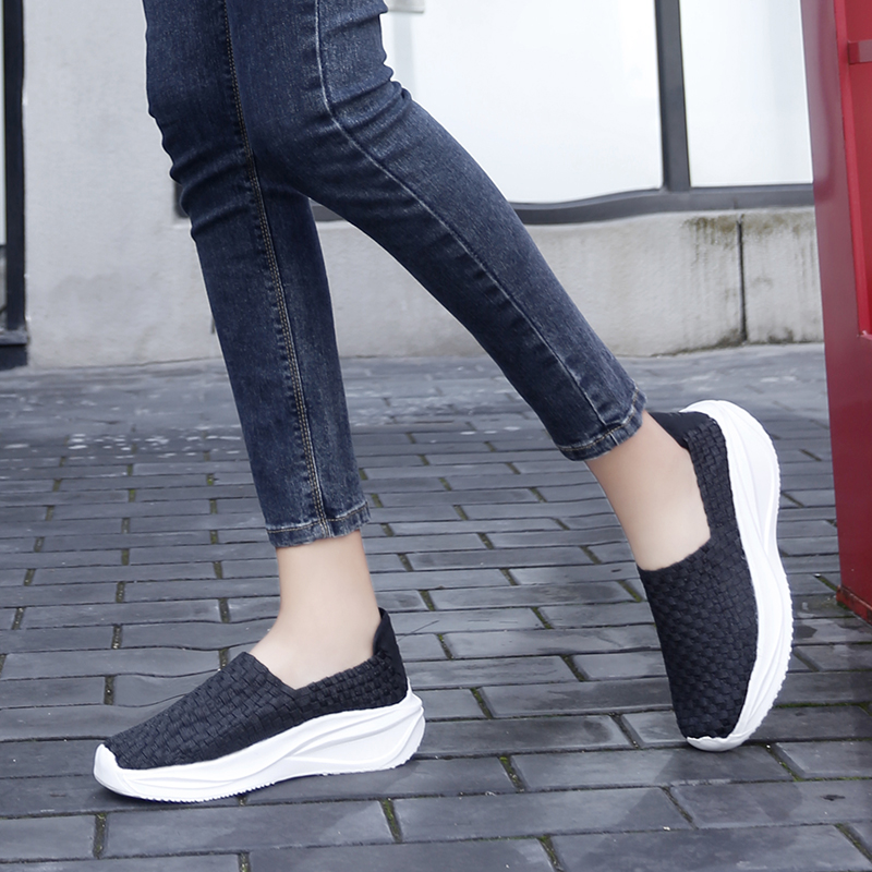 Women Woven Shoes Loafers Plat - Loafer Flat Women ulasan dan harga